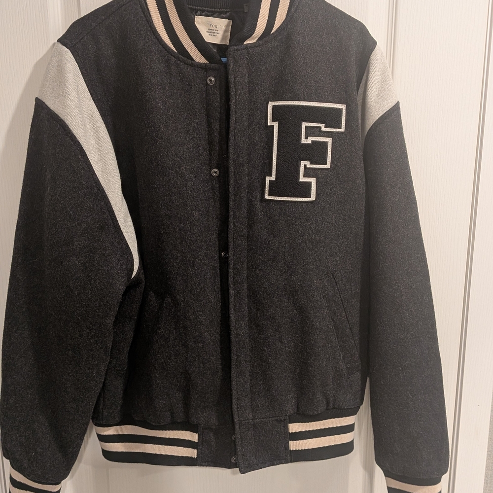 Fear‎ of God Charcoal Wool Blend Jacket Collection 2 Large Men's